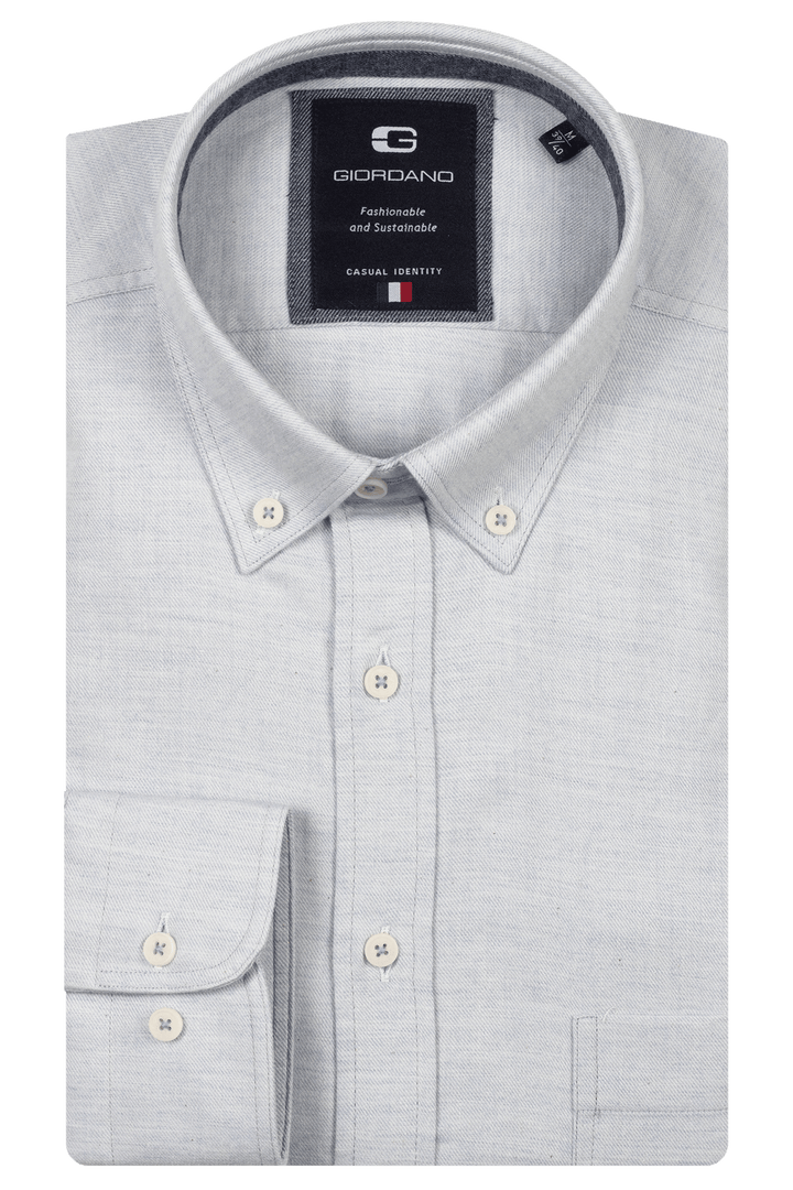 Giordano Brando Flanel Overhemd - Lichtblauw - 527005-61