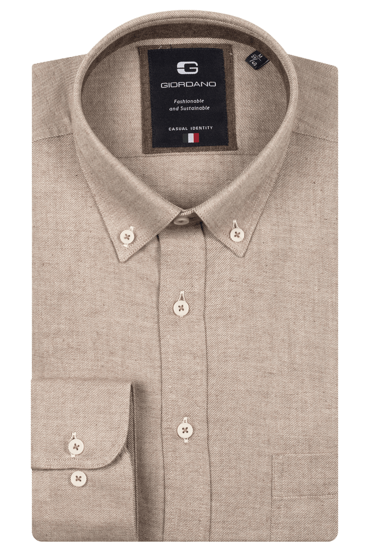 Giordano Brando Flanel Overhemd - Groen - 527005-70