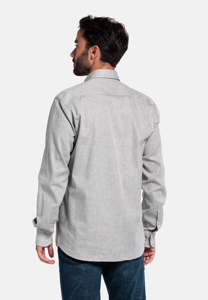 Giordano Brando Flanel Overhemd - Grijs - 527005-91
