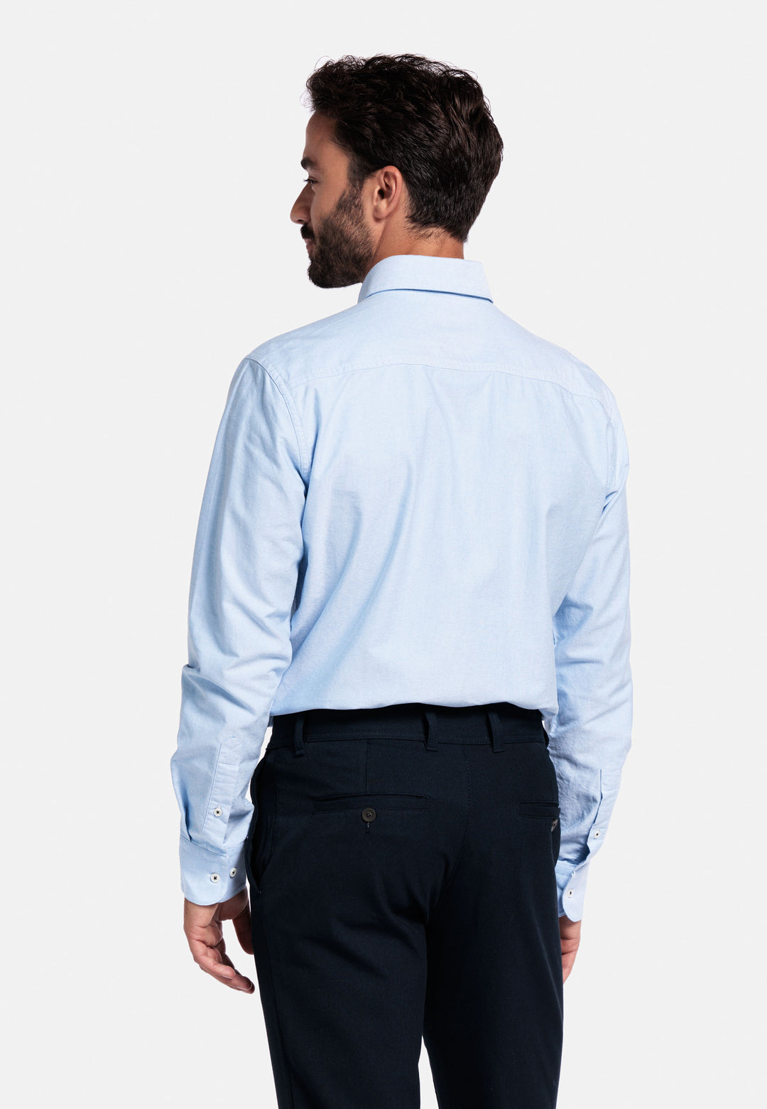 Giordano Brando Button Down Oxford Overhemd - Blauw - 527007-61