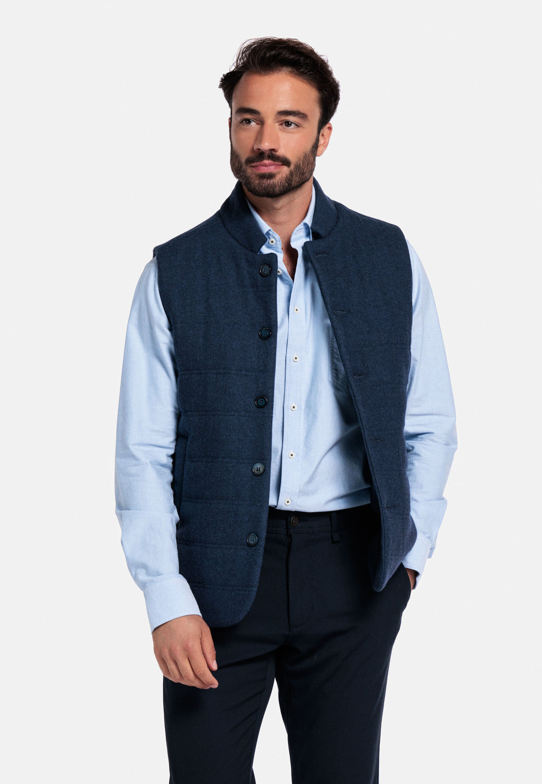 Giordano Brando Button Down Oxford Overhemd - Blauw - 527007-61