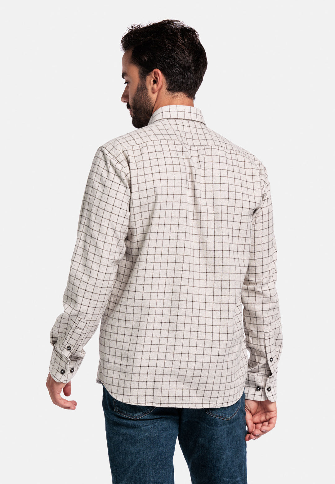 Giordano Brando Flanel Overhemd - Bruin - 527302-80