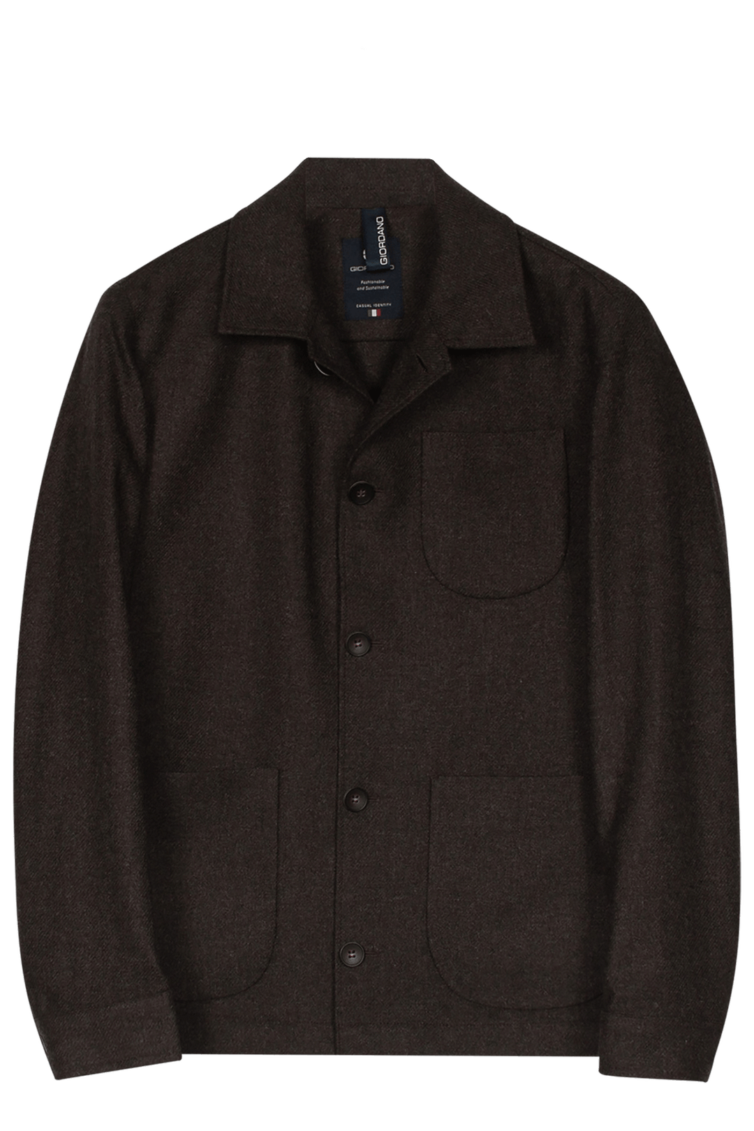 Giordano Vittorio Shirt Jacket - Bruin