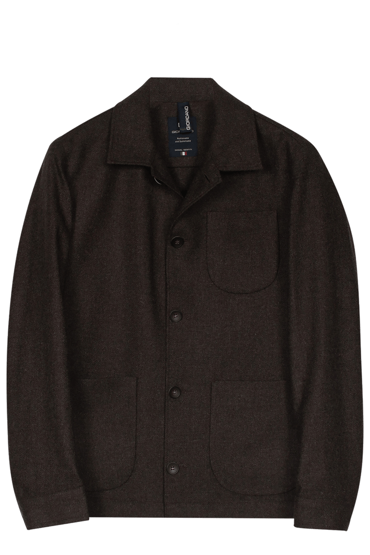 Giordano Vittorio Shirt Jacket - Bruin