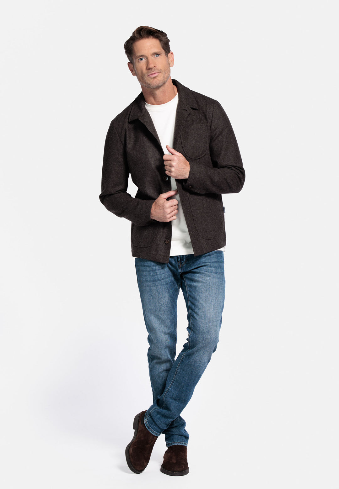 Giordano Vittorio Shirt Jacket - Bruin