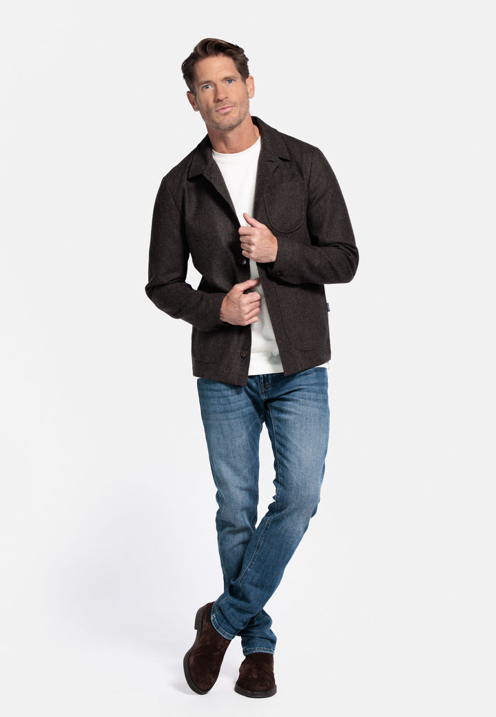 Giordano Vittorio Shirt Jacket - Bruin