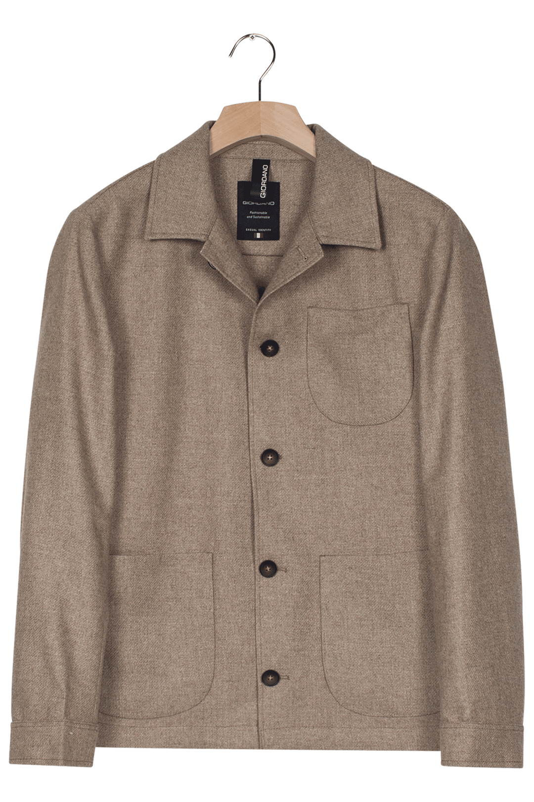 Giordano Vittorio Shirt Jacket - Beige - 527501-81