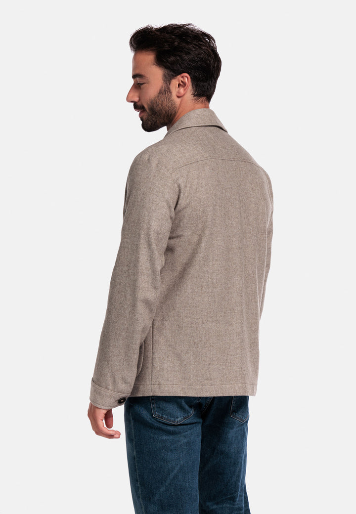 Giordano Vittorio Shirt Jacket - Beige - 527501-81