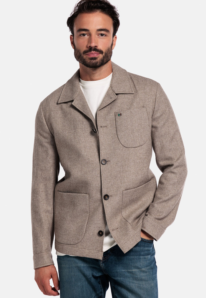 Giordano Vittorio Shirt Jacket - Beige - 527501-81