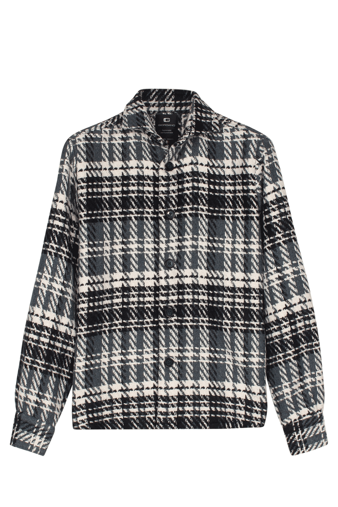 Giordano Salmari Visgraat Overshirt - Blauw - 527504-60