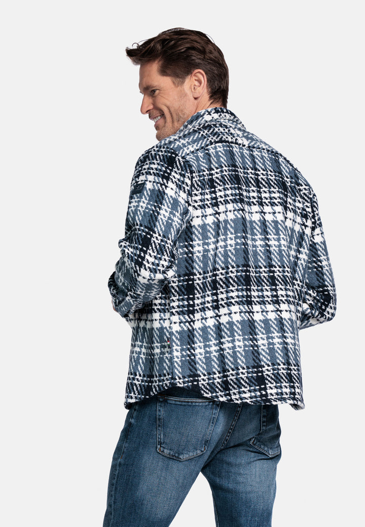 Giordano Salmari Visgraat Overshirt - Blauw - 527504-60