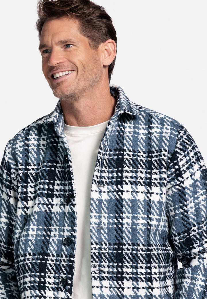 Giordano Salmari Visgraat Overshirt - Blauw - 527504-60