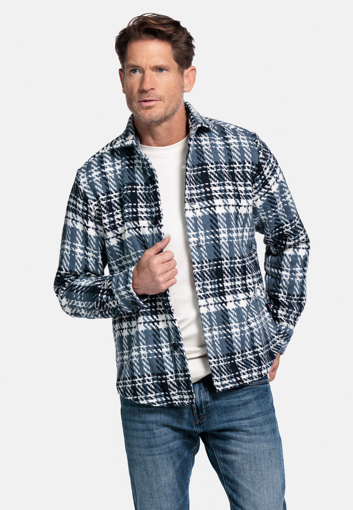 Giordano Salmari Visgraat Overshirt - Blauw - 527504-60