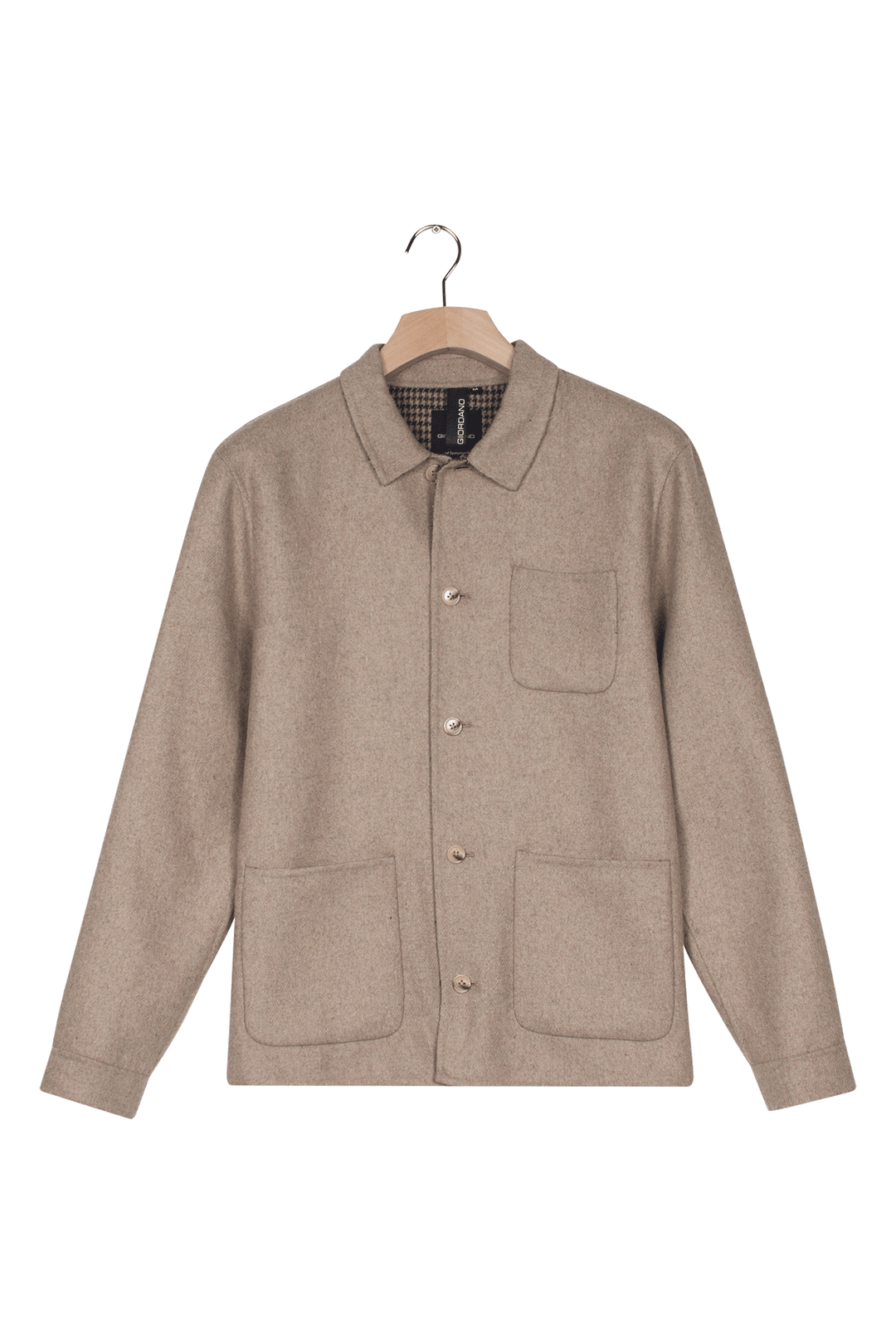 Giordano Mano Shirt Jacket - Bruin - 527520-80