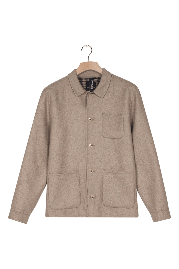 Giordano Mano Shirt Jacket - Bruin - 527520-80
