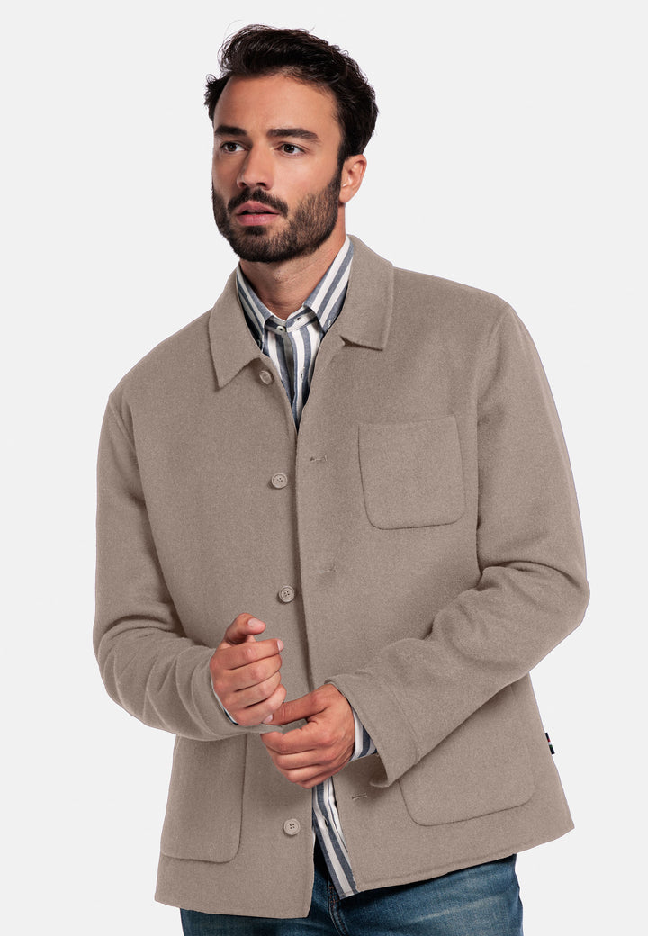 Giordano Mano Shirt Jacket - Bruin - 527520-80