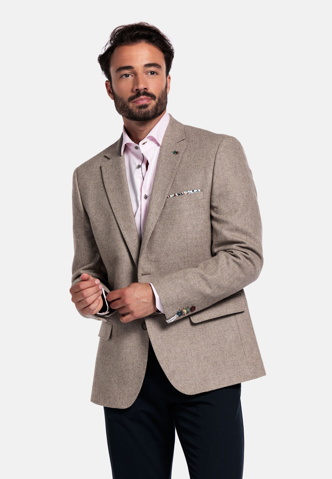 Giordano Locarno Semi Cutaway Twill Overhemd - Roze - 527877-50