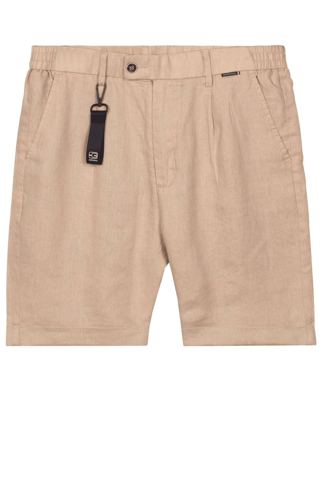 Giordano Tivoli Linnen Korte Broek - Beige