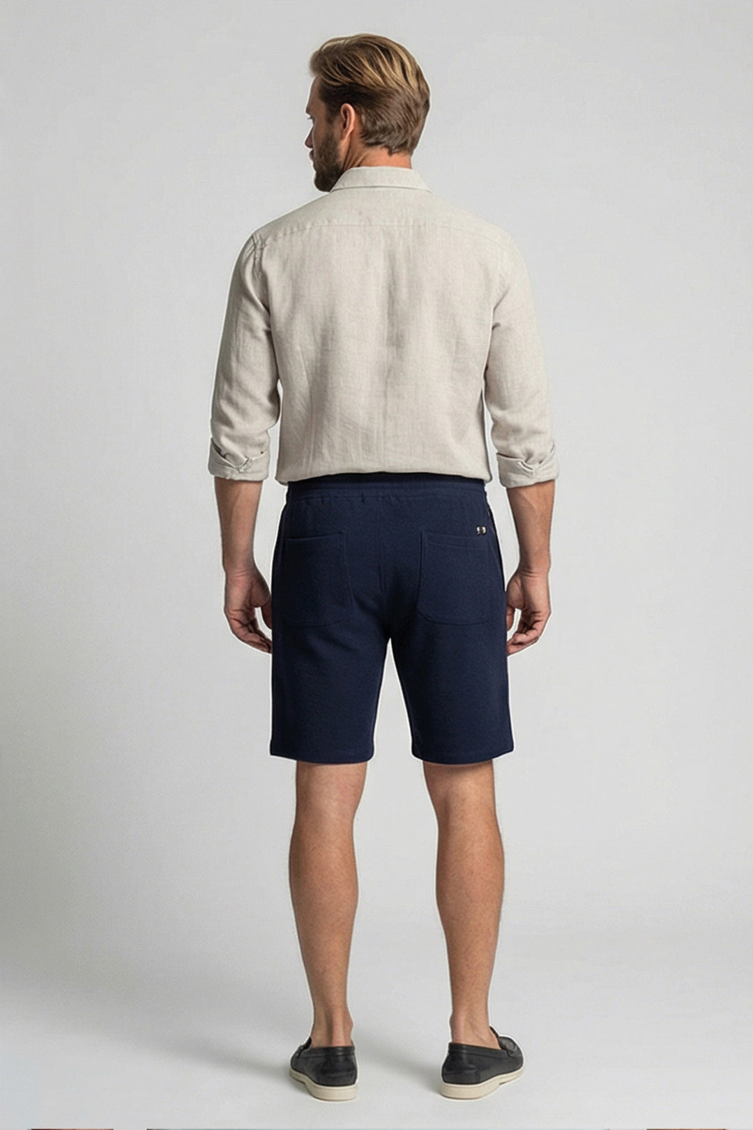Giordano Sassari Seersucker Shorts - Blauw
