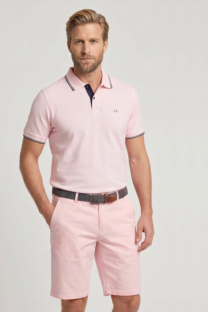Giordano Stockholm Bermuda - Zalm <b>+ gratis riem!</b>