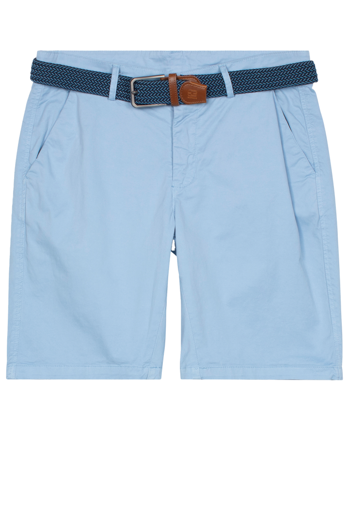 Giordano Stockholm Bermuda - Lichtblauw <b>+ gratis riem!</b>