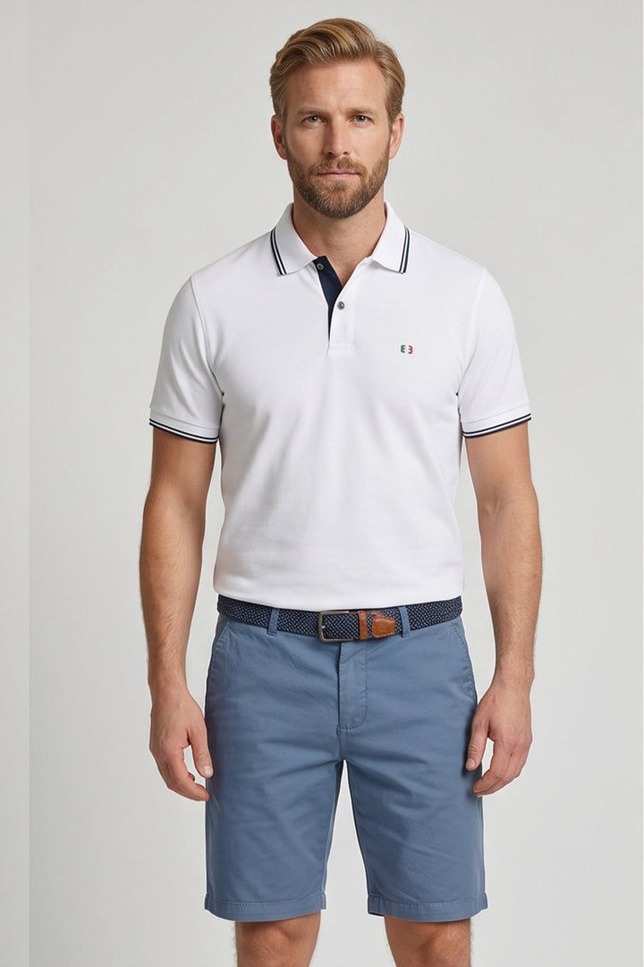 Giordano Stockholm Bermuda - Denim Blauw <b>+ gratis riem!</b>
