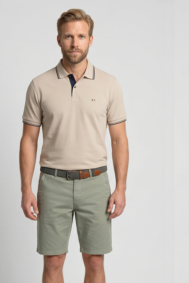 Giordano Stockholm Bermuda - Groen <b>+ gratis riem!</b>