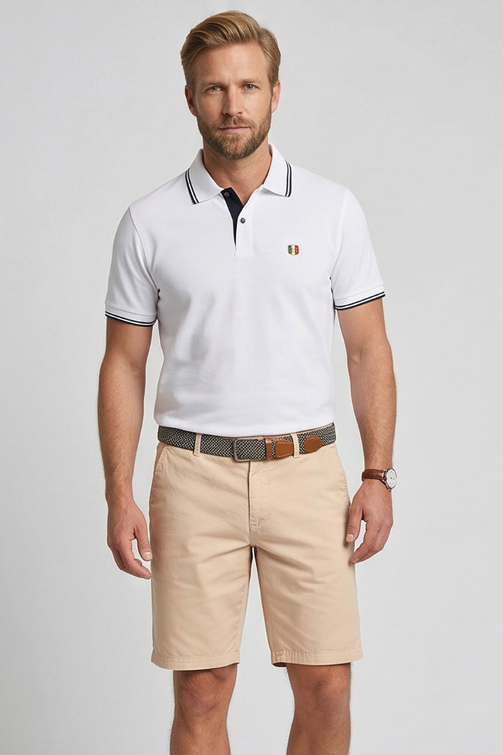 Giordano Stockholm Bermuda - Beige <b>+ gratis riem!</b>