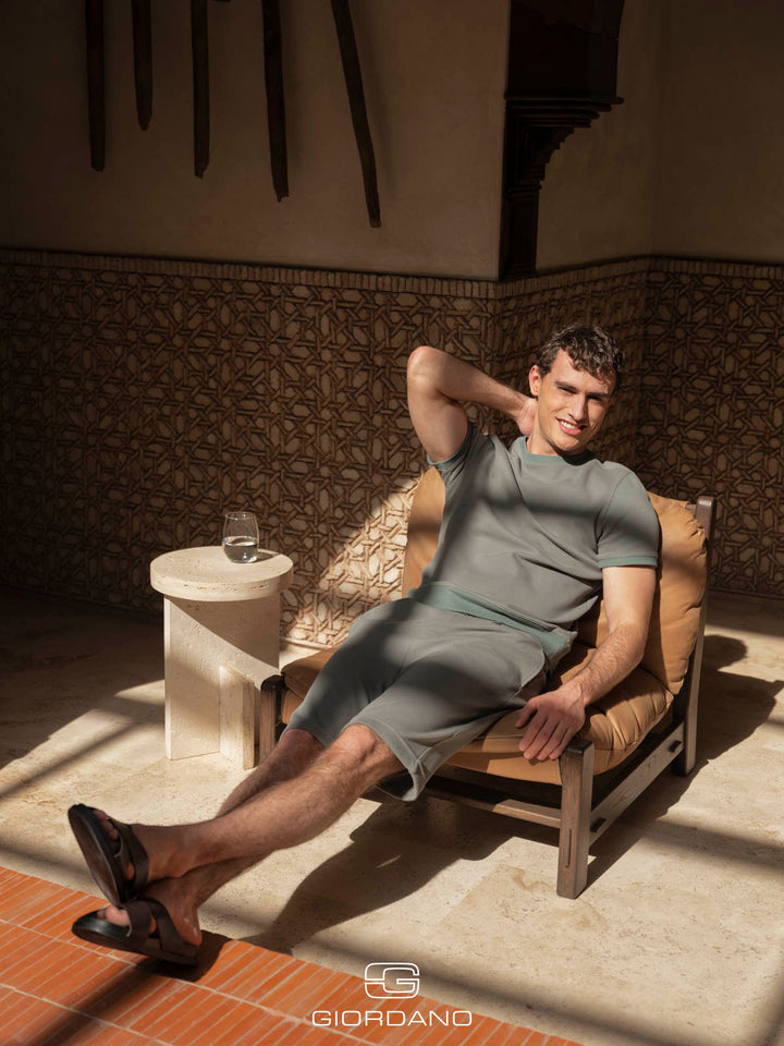 Giordano Salina Interlock Shorts - Groen