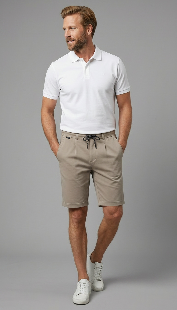 Giordano Salina Interlock Shorts - Beige
