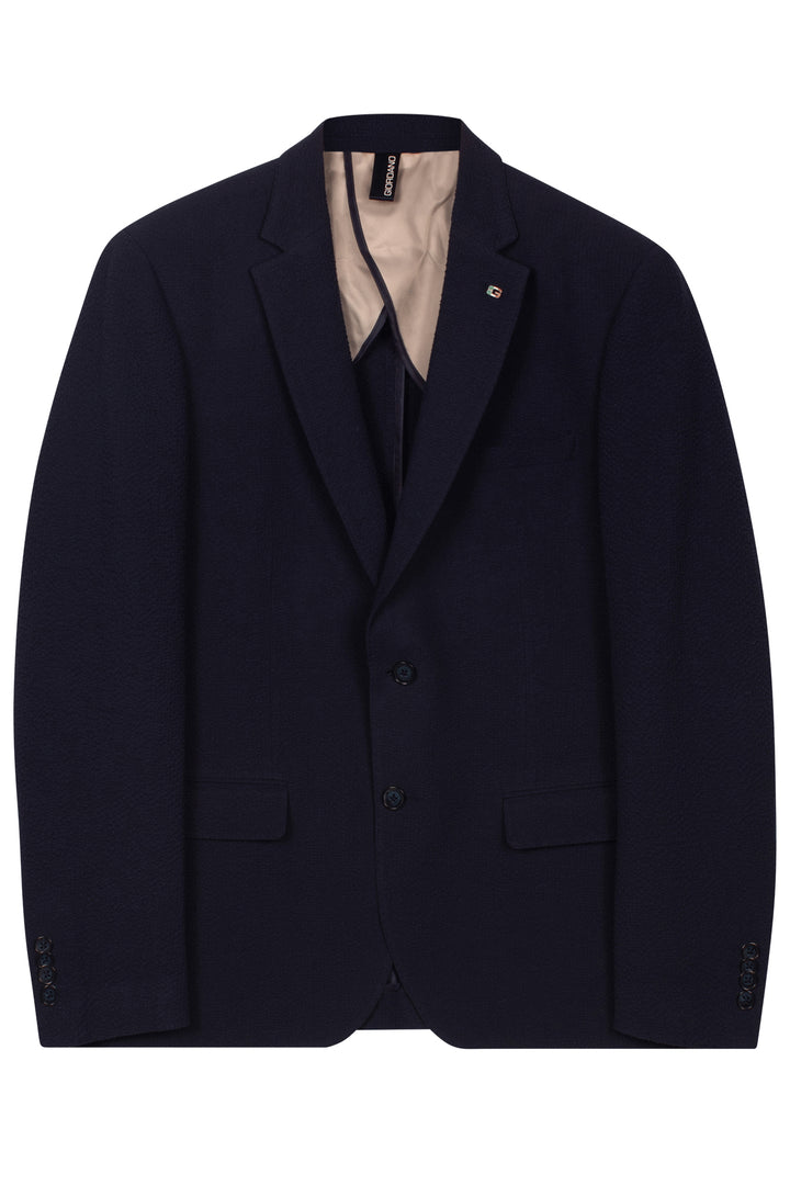 Giordano Pietro Seersucker Blazer - Blue