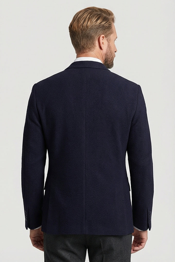 Giordano Pietro Seersucker Blazer - Blauw