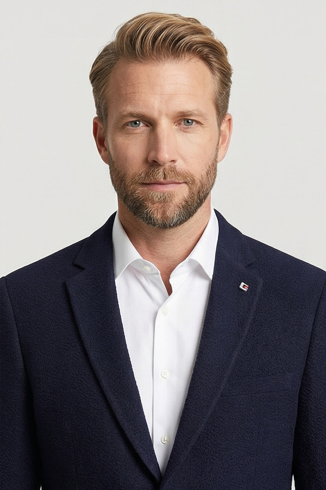 Giordano Pietro Seersucker Blazer - Blauw