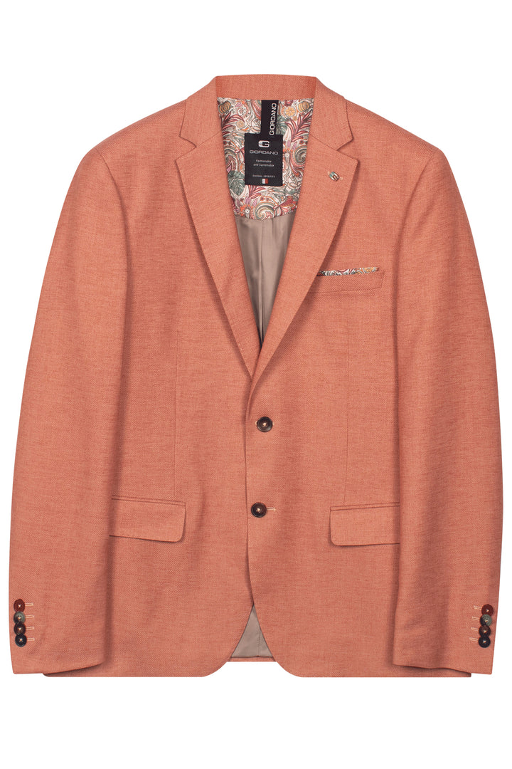 Giordano Robert Linnen Twill Colbert - Roestrood