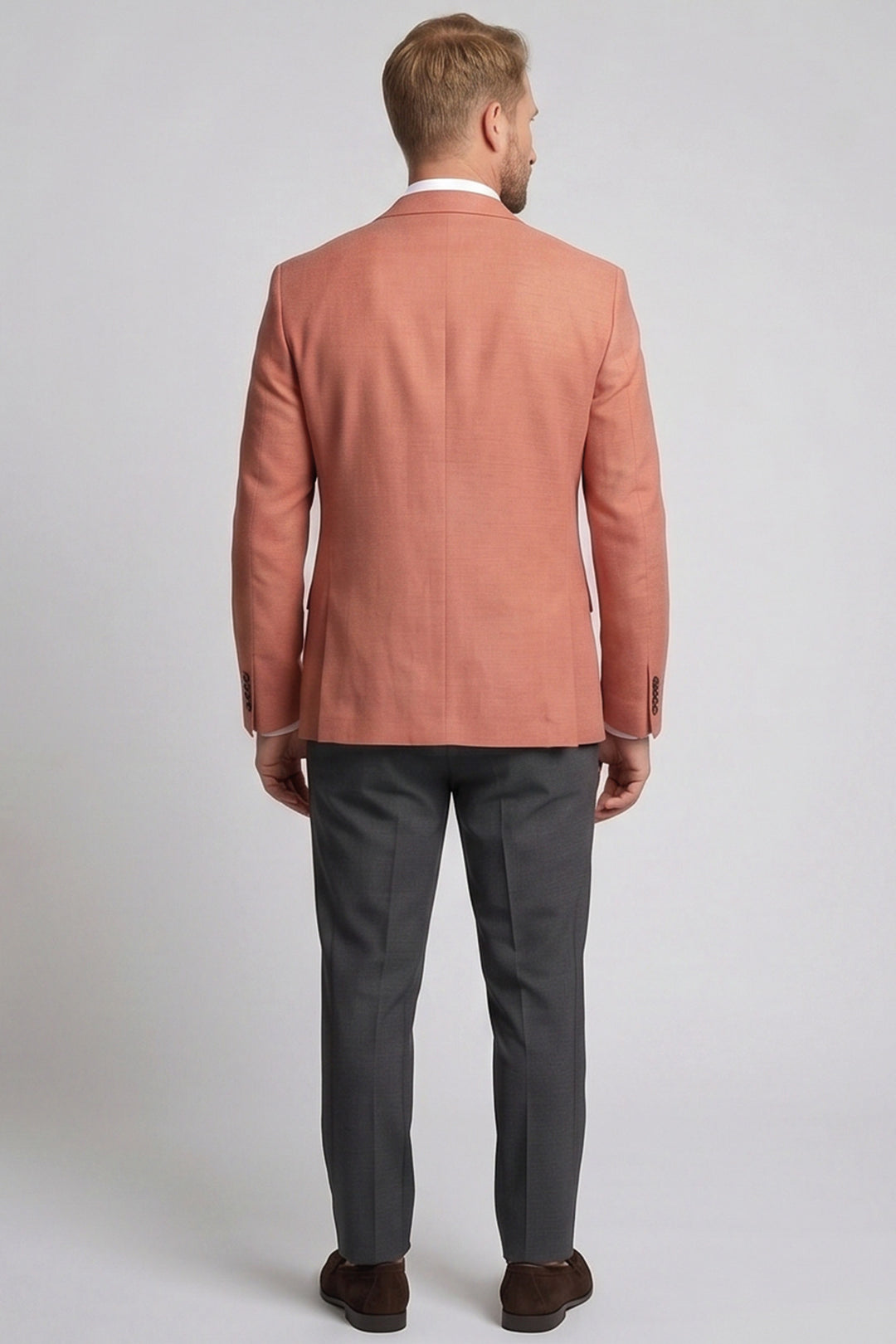 Giordano Robert Linnen Twill Colbert - Roestrood