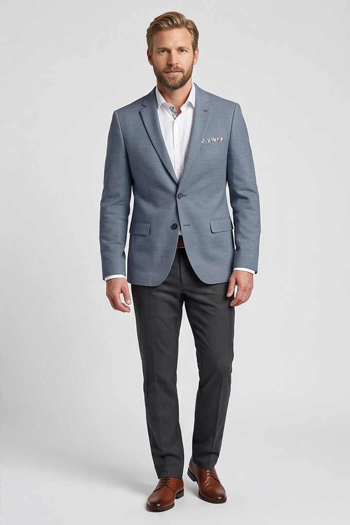 Giordano Roberto Linnen Twill Colbert - Denim Blauw