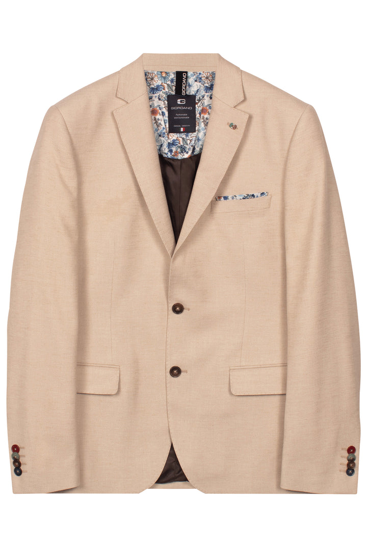 Giordano Robert Linnen Twill Colbert - Beige