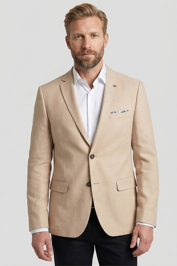 Giordano Robert Linnen Twill Colbert - Beige
