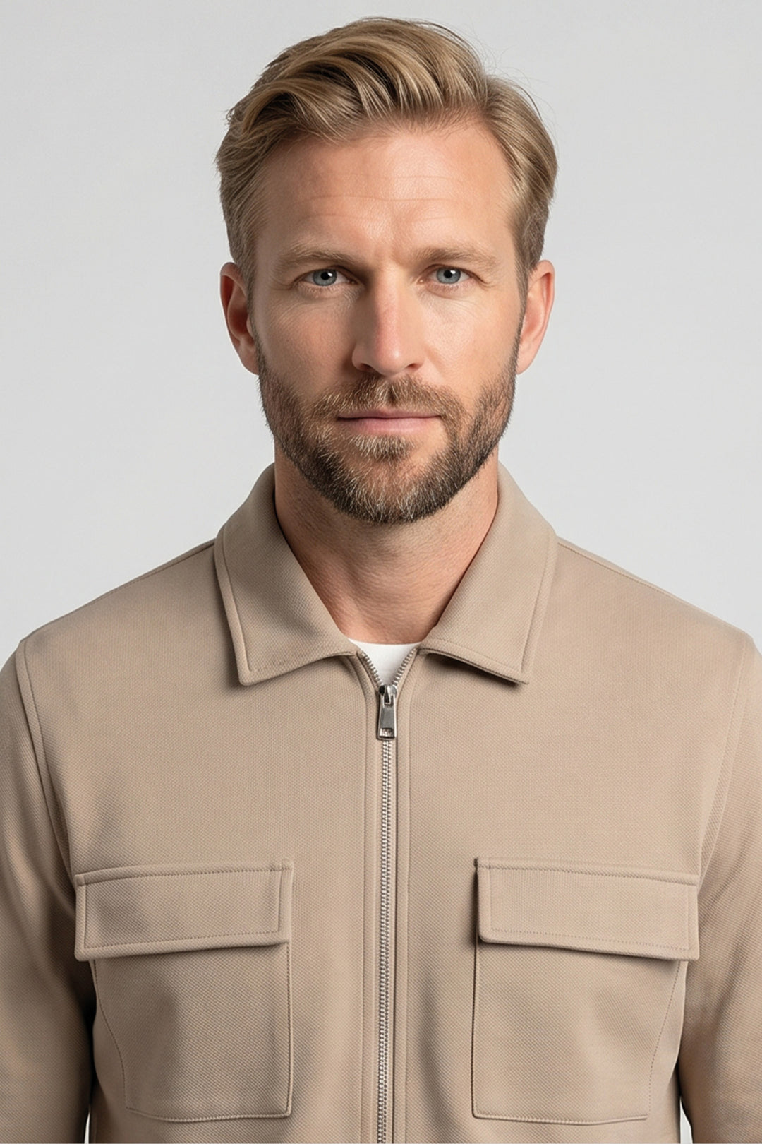 Giordano Carissio Interlock Overshirt - Beige