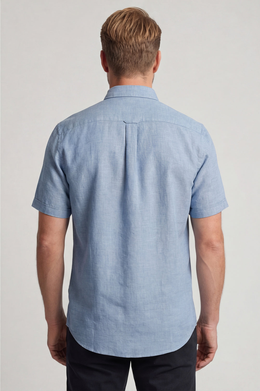 Giordano League Korte mouw Overhemd - Blauw