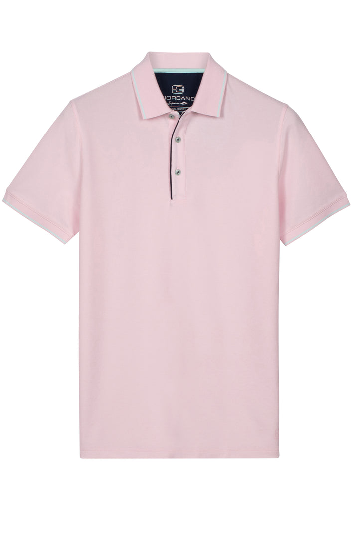 Giordano Torino Two-ply Polo - Roze