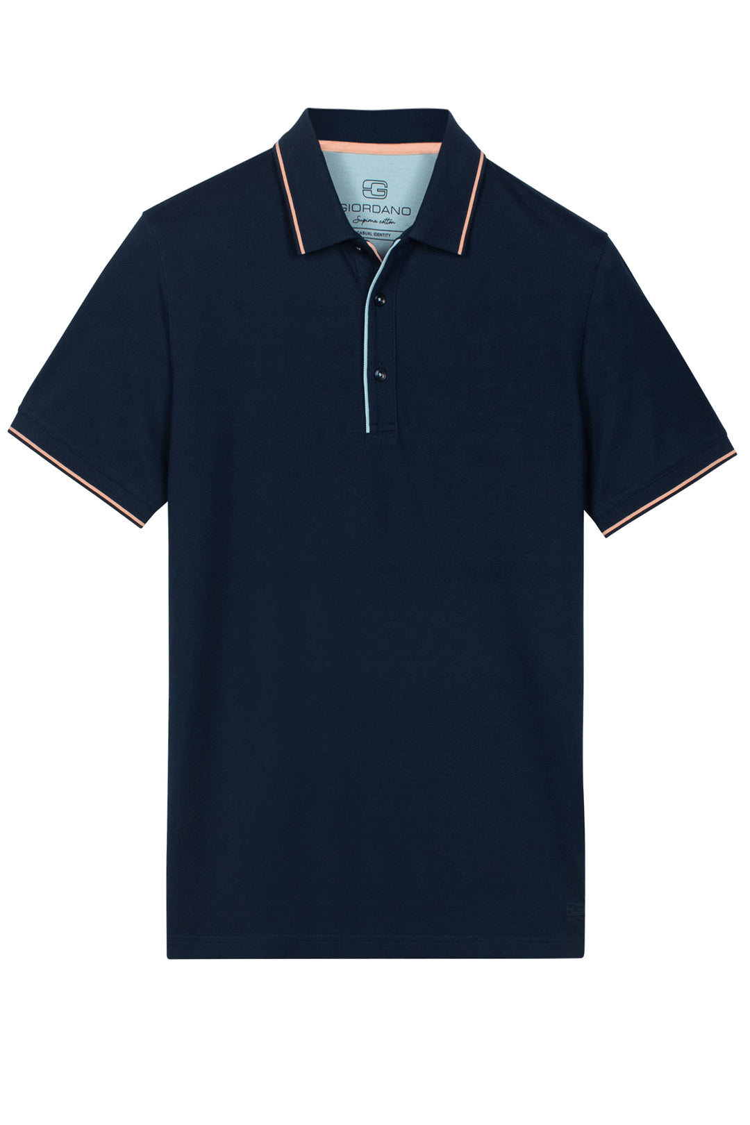 Giordano Torino Two-ply Polo - Blue