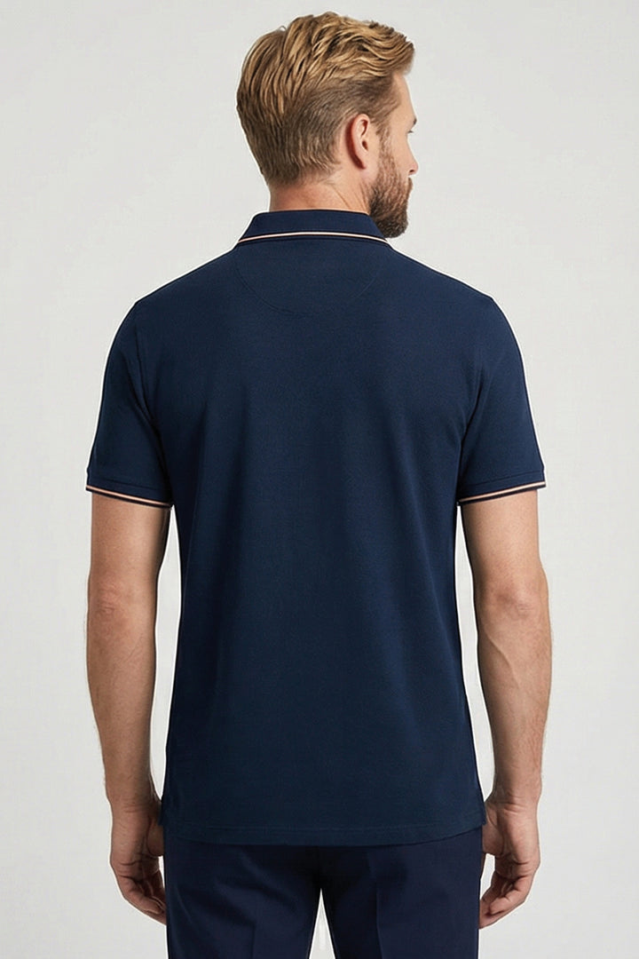 Giordano Torino Two-ply Polo - Blauw