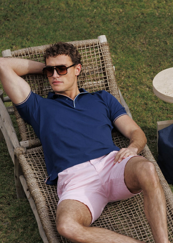 Giordano Torino Two-ply Polo - Blue