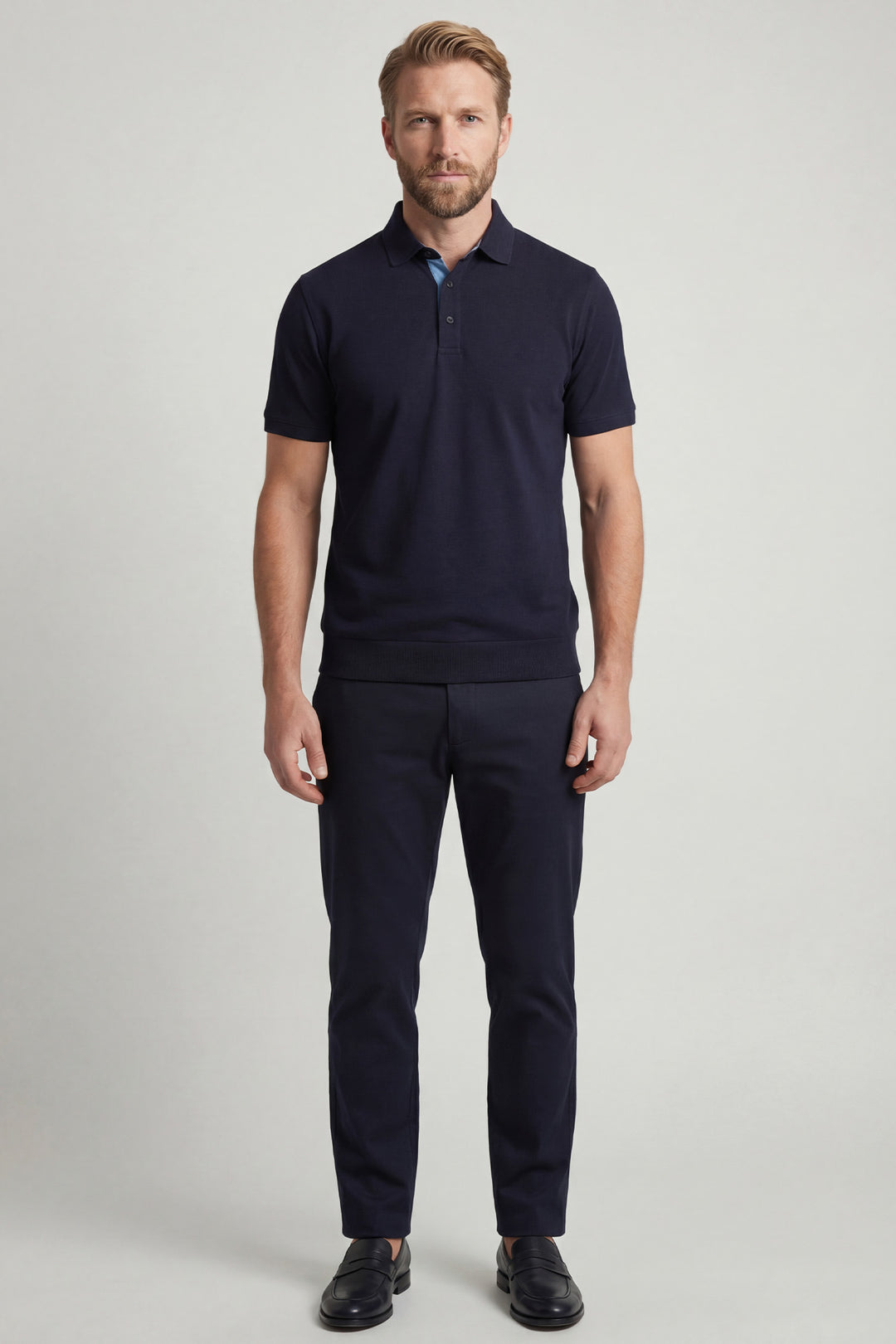 Giordano Bolzano Liquid Cotton Polo - Blauw