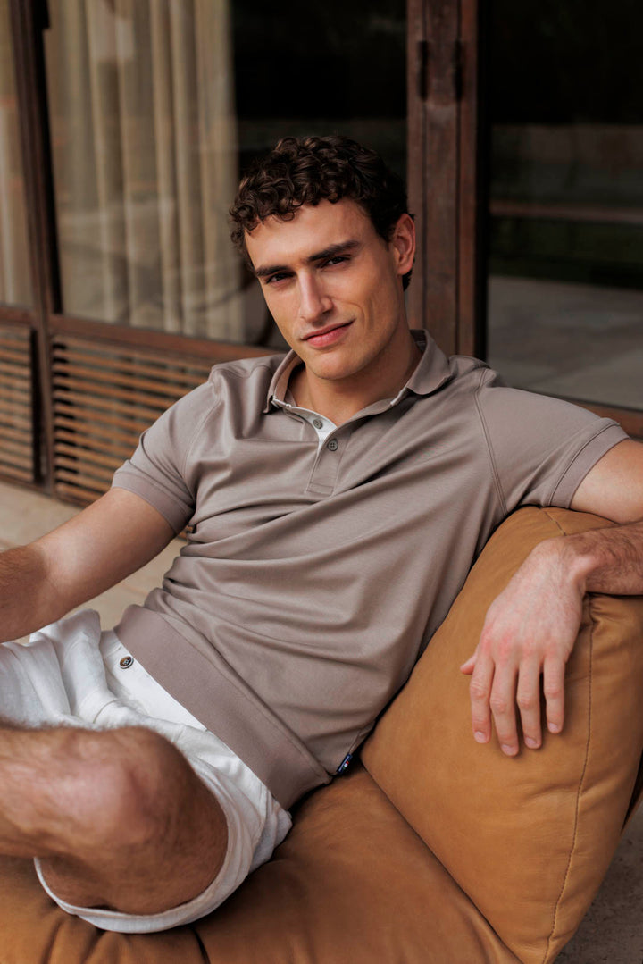 Giordano Bolzano Liquid Cotton Polo - Beige