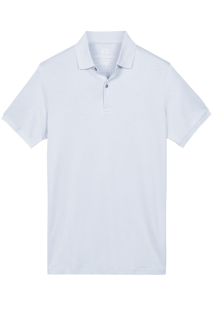 Giordano Lino Liquid Cotton Polo - Lichtblauw