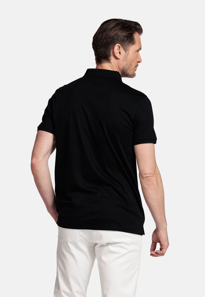 Giordano Lino Liquid Cotton Polo - Zwart