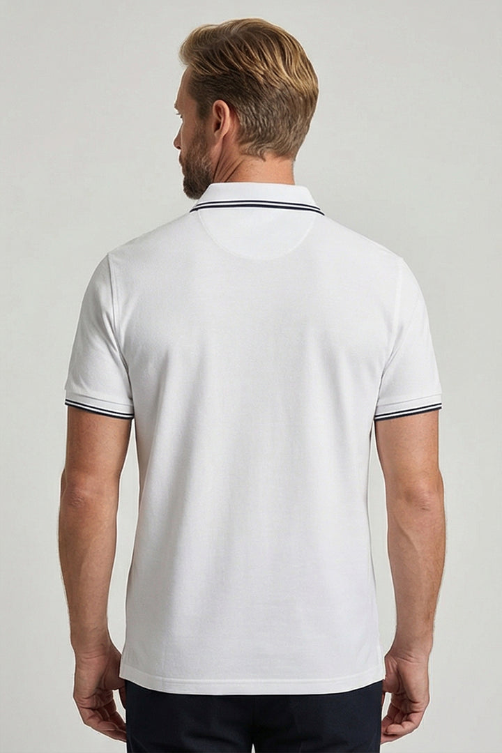 Giordano Nico Signature Polo - Wit