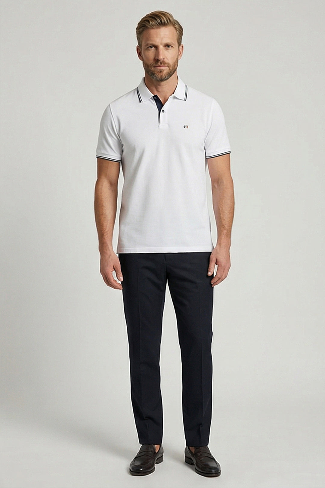 Giordano Nico Signature Polo - Wit